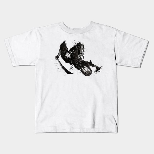 SAMURAI WARRIOR Kids T-Shirt by zackmuse1